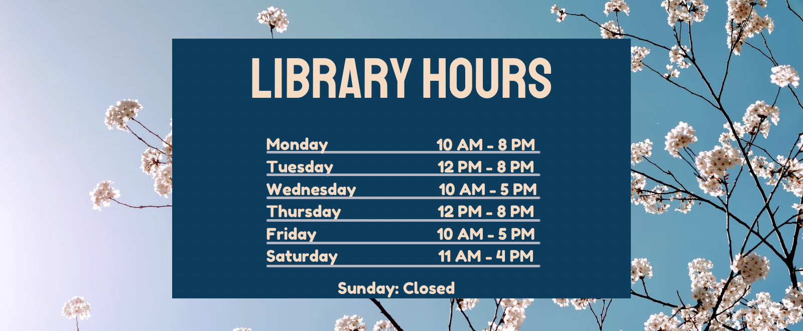 Library hours