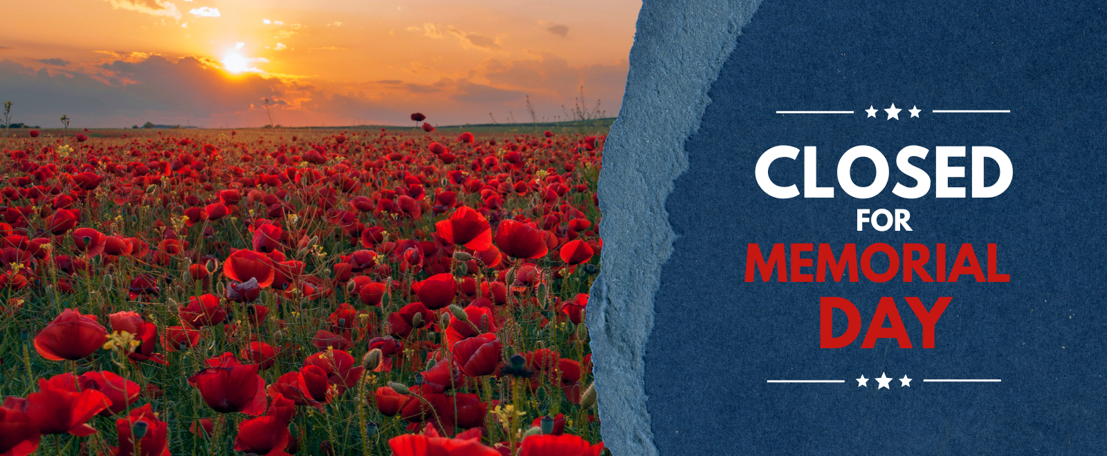 Closed for memorial day